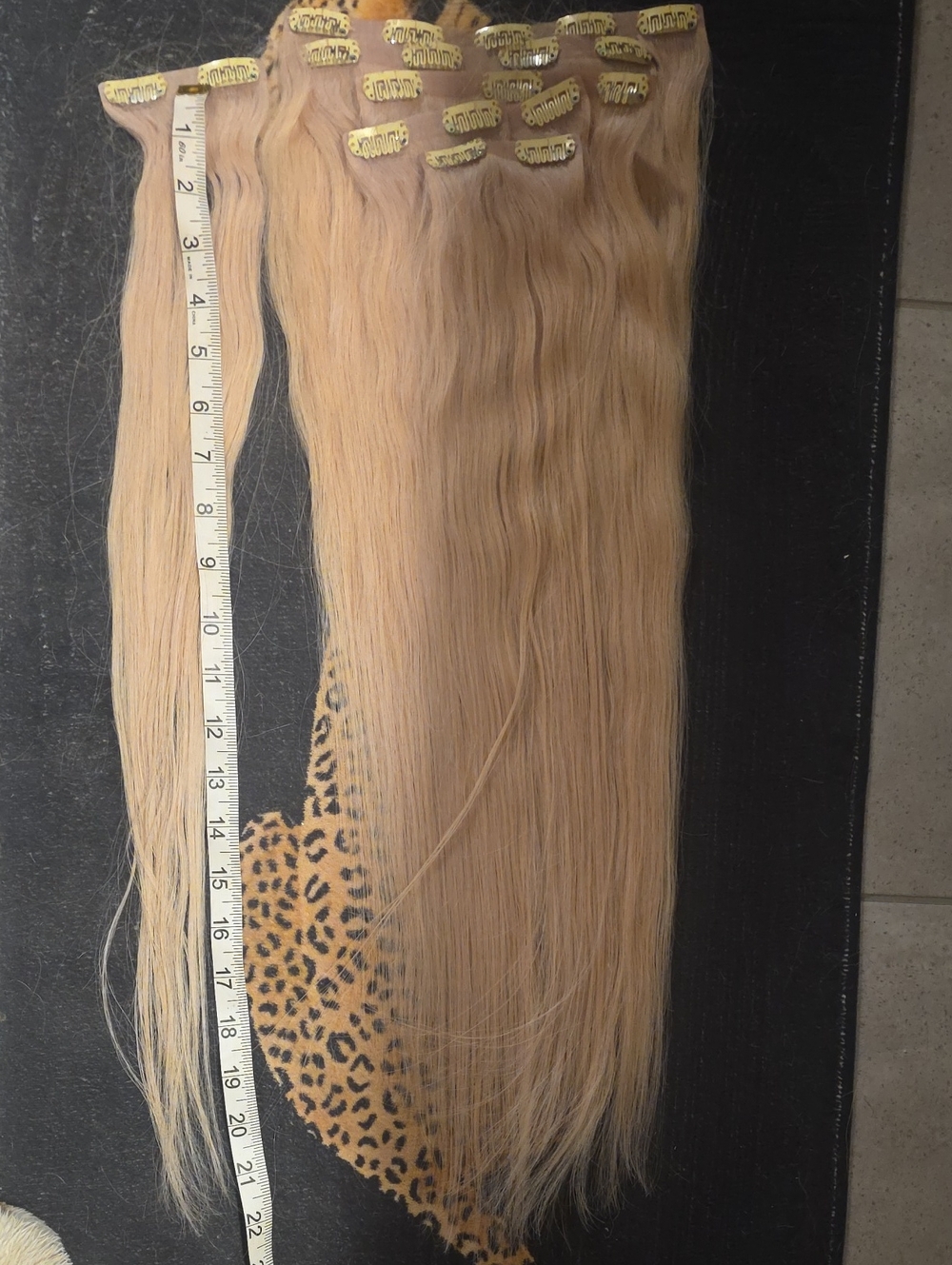 Blonde Clip-In Hair Extensions - Natural Light Blonde 22"/21"
